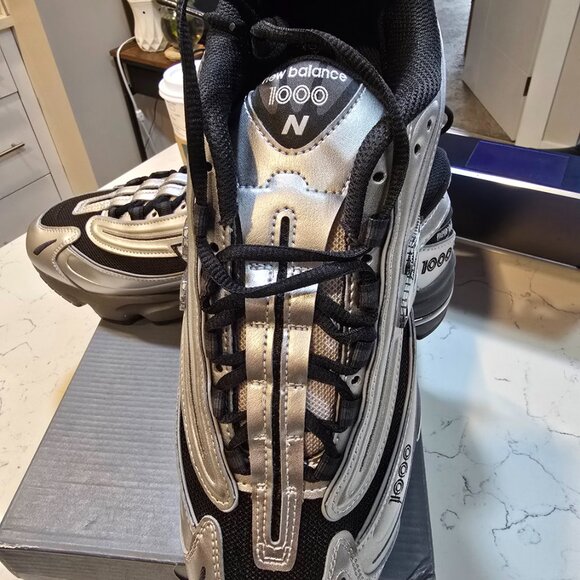 New Balance 1000 Black Silver Metallic M1000EGR Mens Size 12 SNEAKERS SHOES - Picture 2 of 15